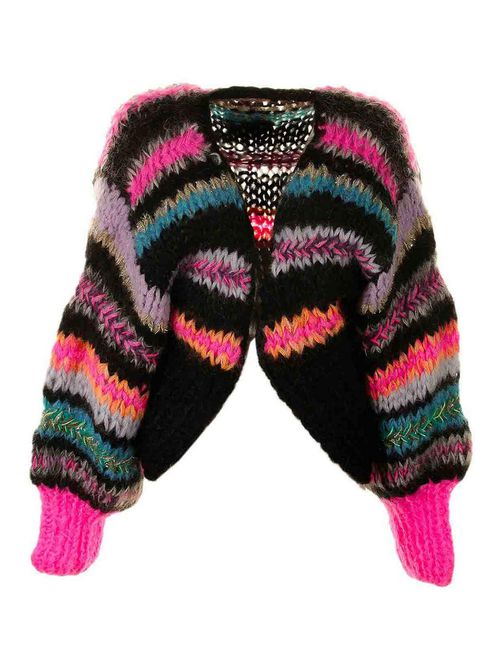 Multicolor Fluo Open Mian Cardigan