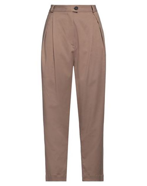 Woman Pants Light brown Size L Lyocell, Cotton, Elastane