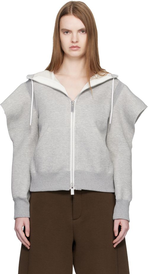 Gray Sponge Sweat Hoodie