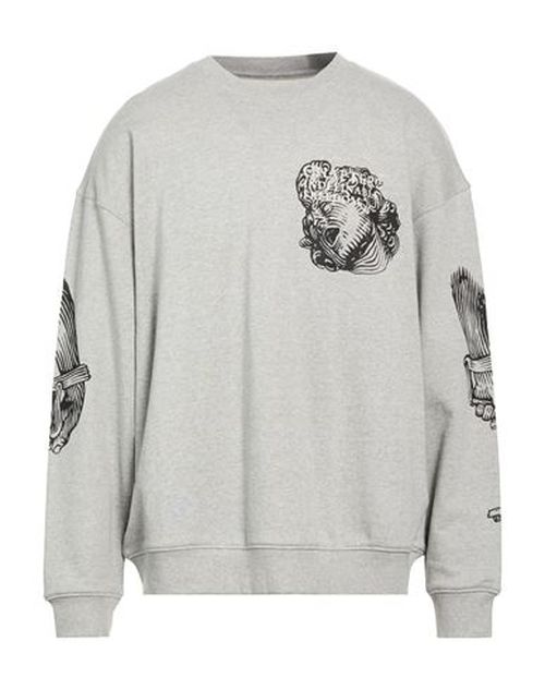 Man Sweatshirt Light grey Size XL Cotton