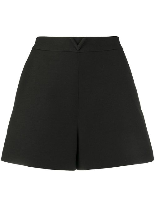 V detail shorts - Black