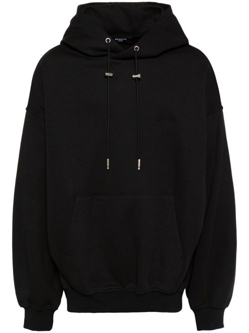 Dusky-paint hoodie - Black