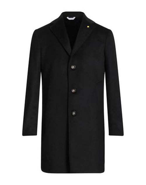 Man Coat Black Size 40 Wool, Polyester, Cashmere