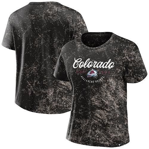 Women's Fanatics  Black Colorado Avalanche Breakaway T-Shirt - 3XL