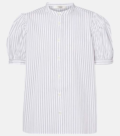 The Gathered cotton-blend top