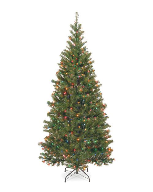 National Tree Company 6.5Ft Aspen Spruce Tree With Multicolor Lights