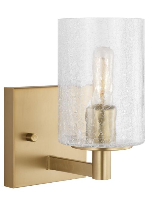 Satin Bronze Wall Bathroom Vanity Light Sconce from the Parker Collection