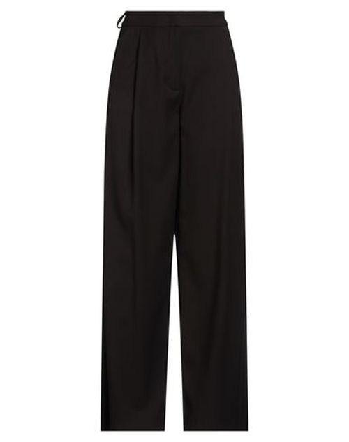 Woman Pants Dark brown Size 2 Polyester, Viscose, Elastane