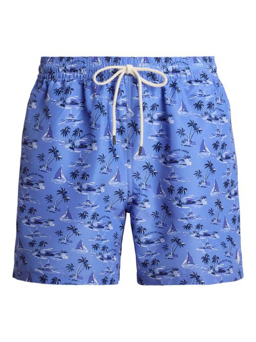 Traveler graphic-print swim shorts - Blue