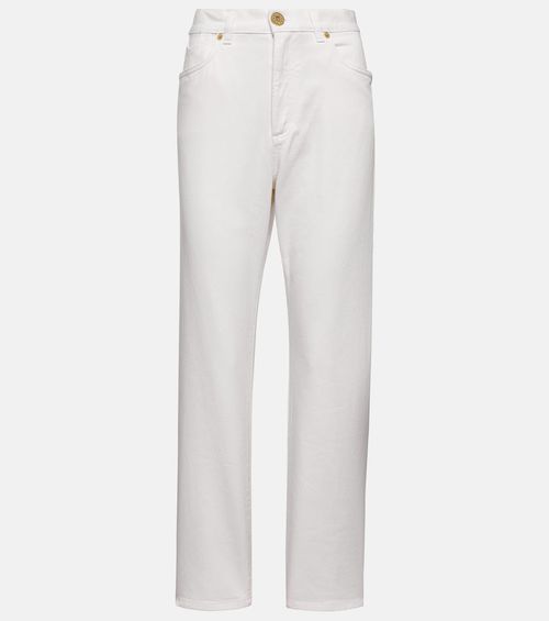 High-rise straight jeans
