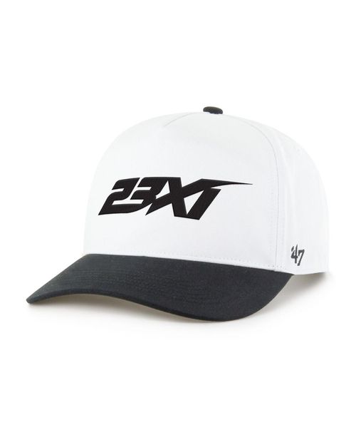 Men's White/Black 23XI Racing Nascar Two-Tone Team Adjustable Hitch Hat - White, Black