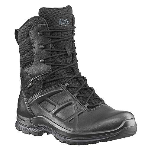 HAIX Black Eagle Tactical 2.0 GTX High Side Zip - Wide Width, Waterproof Work Boots, With Anti-Slip Sole, Shock Absorbing Technology, And Lightweight Design, Great Boots For Police Men