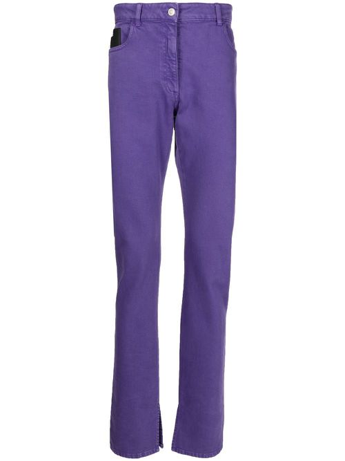 Mid-rise flared jeans - Purple