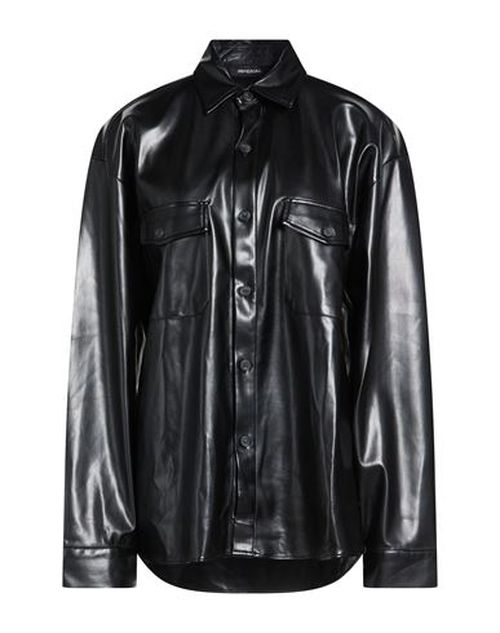 Woman Shirt Black Size L Polyurethane