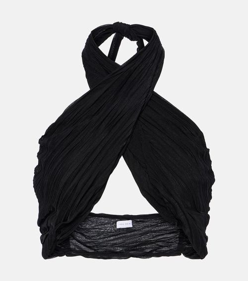 Aylin halterneck wrap top