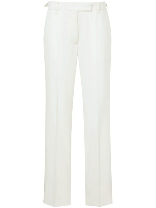 Wool tailored trousers - White