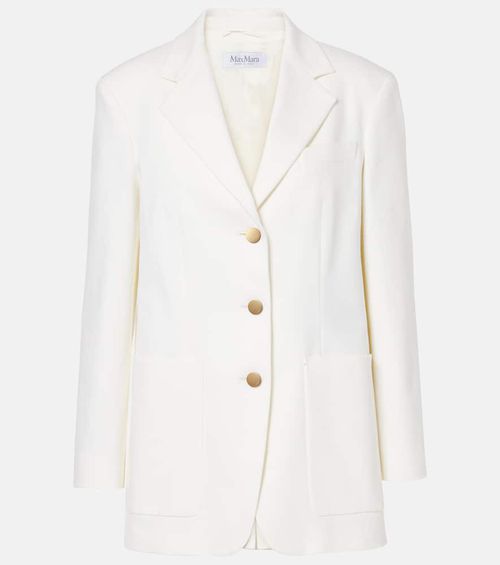 Single-breasted cotton drill jacket