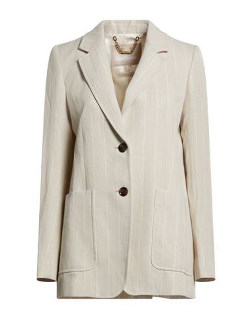 Modern Heritage Woman Blazer Beige Size 14 Lyocell, Linen
