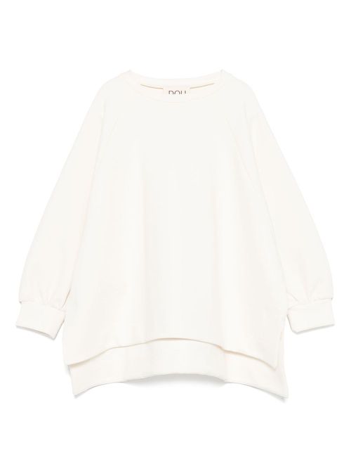 Logo-patch sweatshirt - White