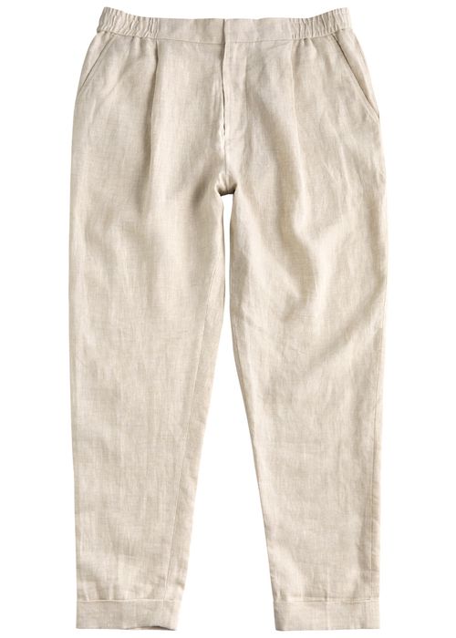 Tapered Linen Trousers