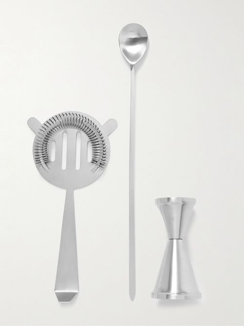 Men - Outline Brushed Stainless Steel Bar Tool Set