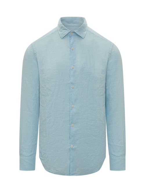 Sky Blue Regular Solid Shirt