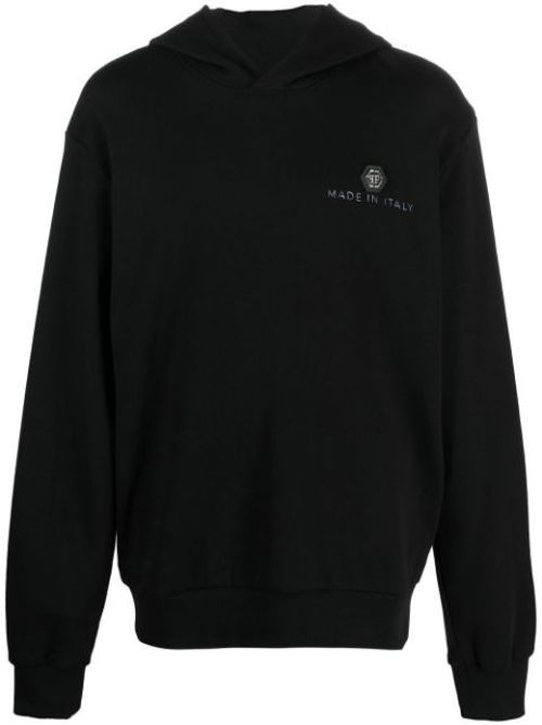 Cotton logo-print hoodie