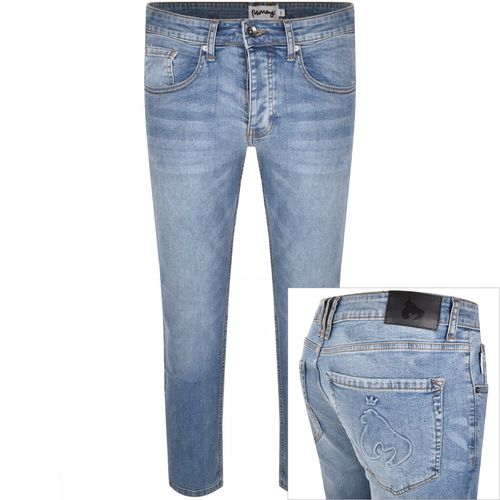 Money Ape Embossed Slim Fit Jeans Blue