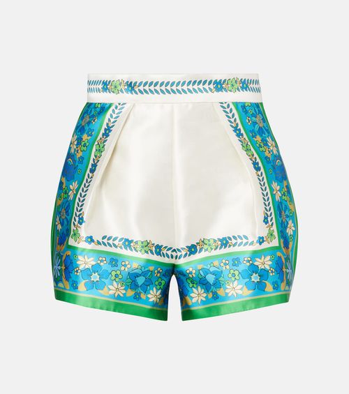 Alémais Vivianna printed high-rise shorts