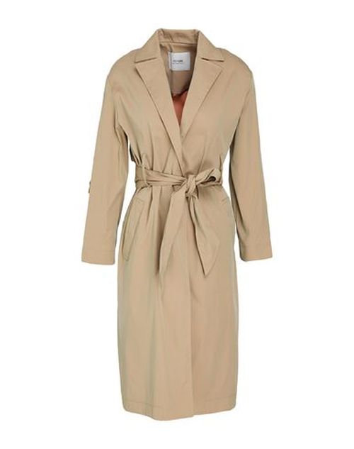 Woman Overcoat & Trench Coat Khaki Size 10 Polyester, Cotton