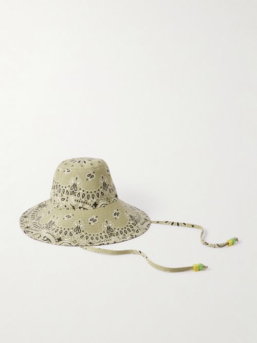 Capeline Reversible Cotton Bucket Hat - Green