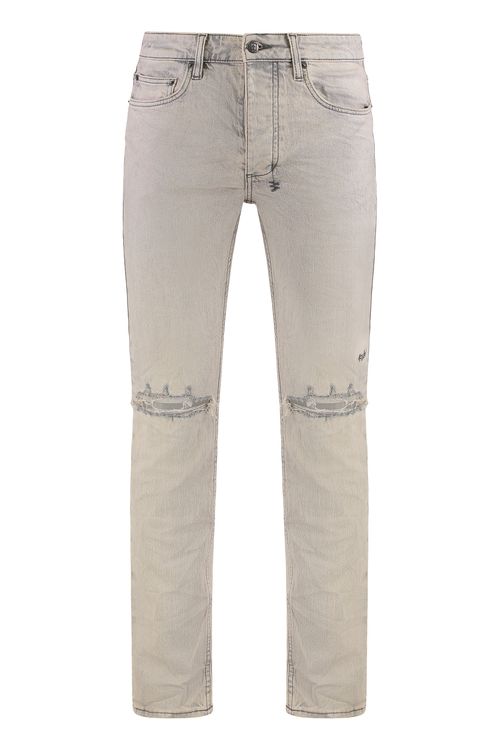 Slim Fit Distressed Jeans for Him