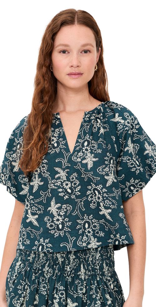 The Blythe Top Indigo Bandana