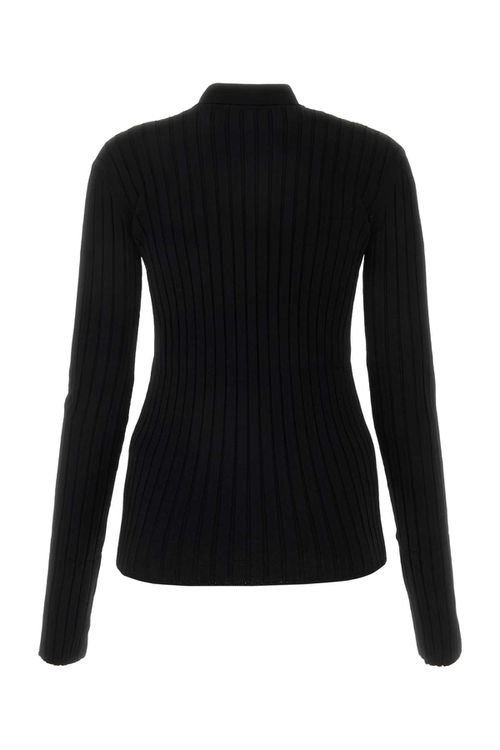 Black Viscose Blend Cardigan