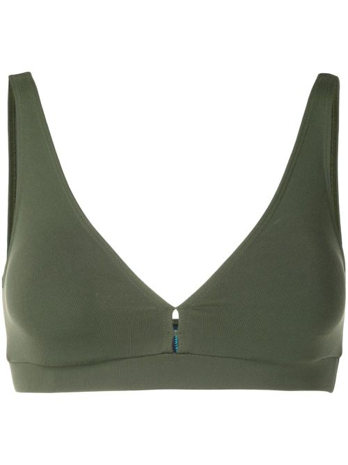 Life V-neck sports bra - Green