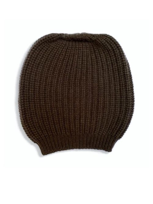 Dark Brown Knitted Beanie Hat