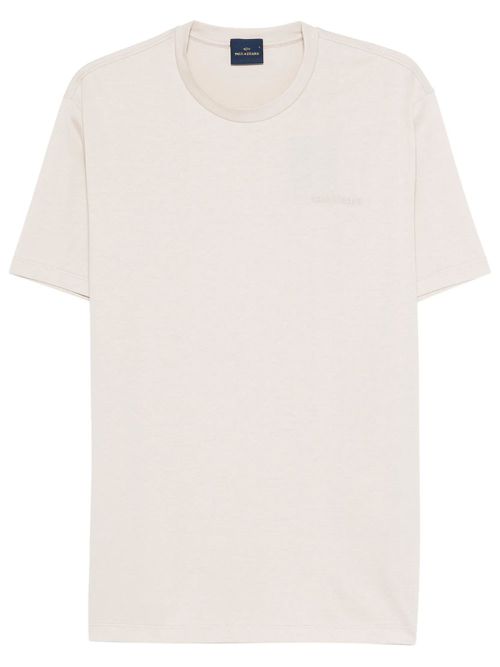 Cotton T-Shirt With Tone-On-Tone Logo Embroidery