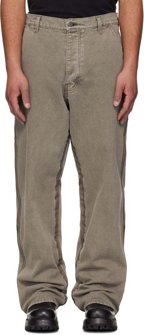 Gray Underground Taped Seam Trousers