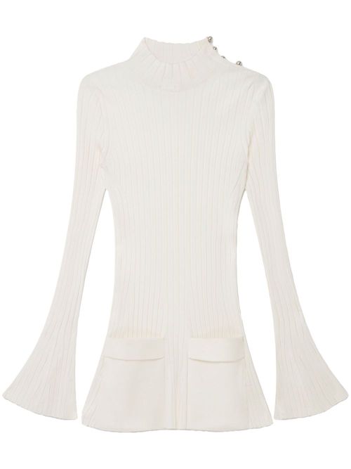 Ribbed sweater - White