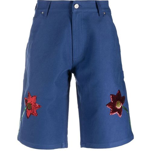 Sky High Farm Workwear Embroidered Denim Short