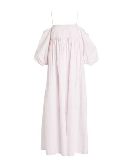 Woman Maxi dress Light pink Size 4 Cotton