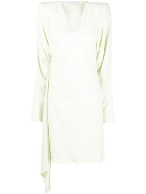 Cut-out long-sleeve dress
