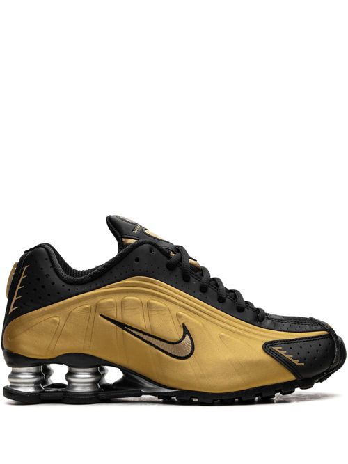 Shox R4 "Black/Metallic Gold" sneakers