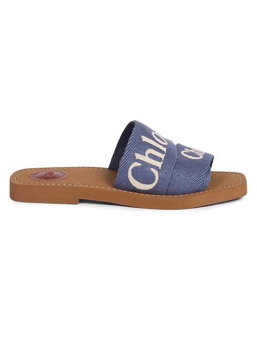Women's Woody Logo Slide Sandals - Surfing Blue