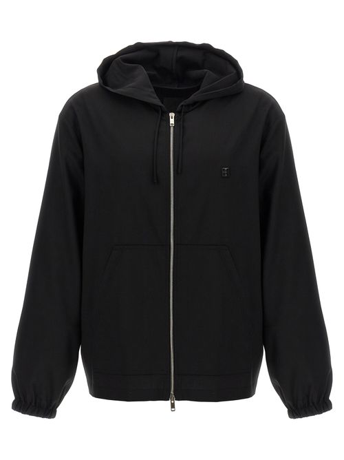 Virgin Wool Hoodie — Black