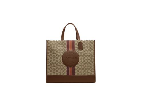 COACH Dempsey Tote 40 In Signature Jacquard With Stripe Patch 