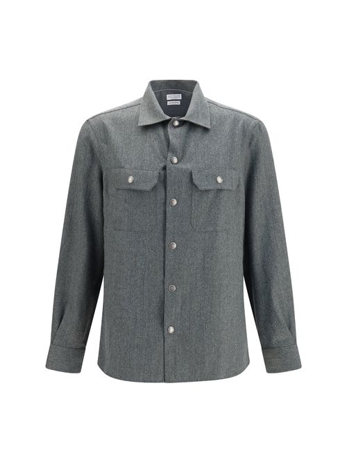 Virgin Wool Shirt — Green