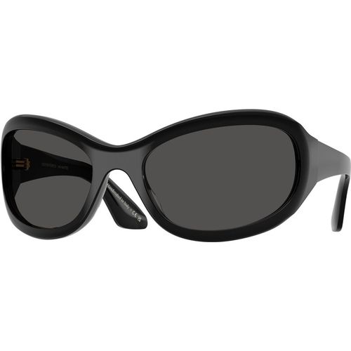 Oliver Peoples Woman Oliver Peoples OV5619SU 1967C 100587 Sunglasses Acetate Black Grey Round Norma