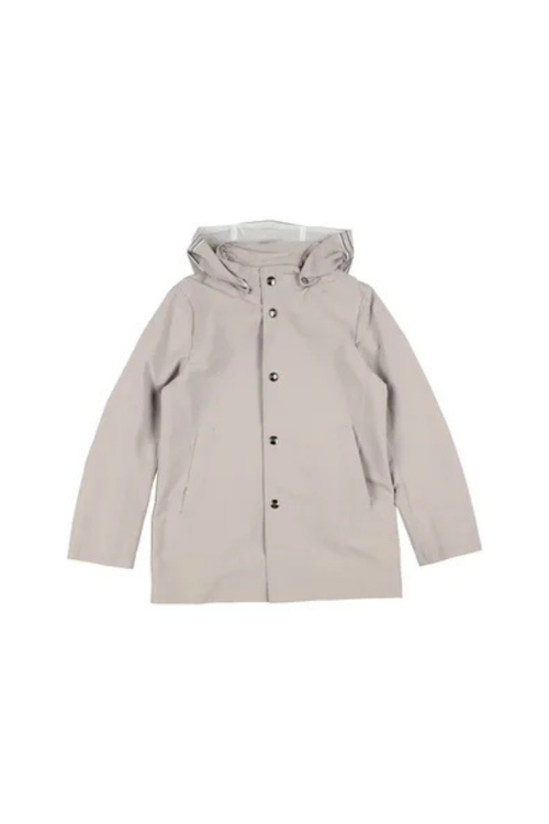Hooded Rain Jacket — Gray