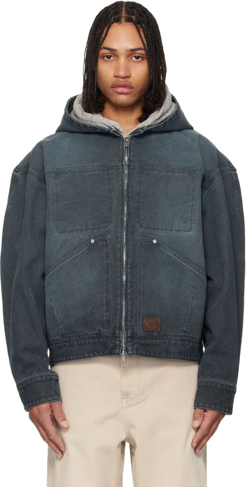 Gray Hood Dyed Jacket